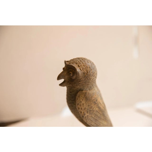 African Vintage African Owl Sculpture For Sale - Image 3 of 8