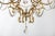 Mid-Century Modern 1970s Spanish Hollywood Regency Brass 6-Light Chandelier With Crystals For Sale - Image 3 of 13