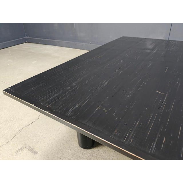 Belgian Ebonized Wenge and Bamboo Coffee Table by Axel Vervoord, 1980 For Sale - Image 6 of 11