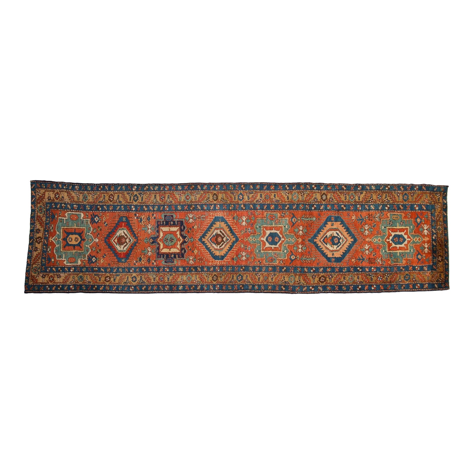 Antique Heriz Rug Runner - 3'7