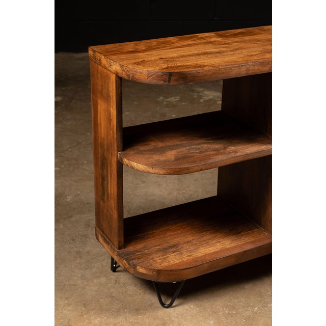 Mid-Century Modern Mid Century Wooden Side Cabinet With Hairpin Legs For Sale - Image 3 of 6