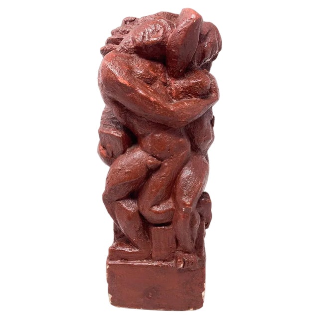 Belgian Plaster Sculpture by Jean Canneel For Sale