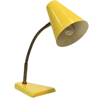 Yellow Desk Lamp from Zaosc Poland, 1970s For Sale