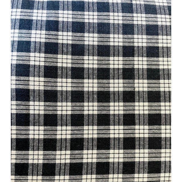 1990s Flexsteel Full Scroll Arm Gingham Sofa, American Made Chairish