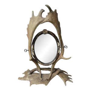 Early 20th Century Antler Vanity Mirror