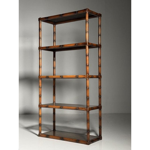 Faux Bamboo Bookcase, 1980s For Sale - Image 14 of 18