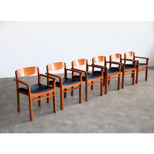 Mid-Century Modern Vintage Stackable Dining Chair, 1980s For Sale - Image 3 of 12