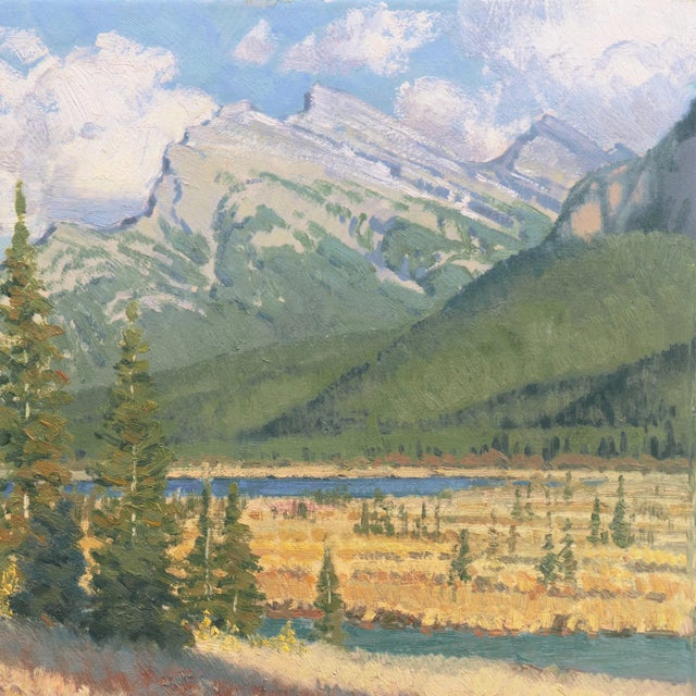'Mt. Rundle, Canada' by Wayne Wolfe, 1979, Alberta, Prix De West, National Academy of Western Art For Sale - Image 9 of 11