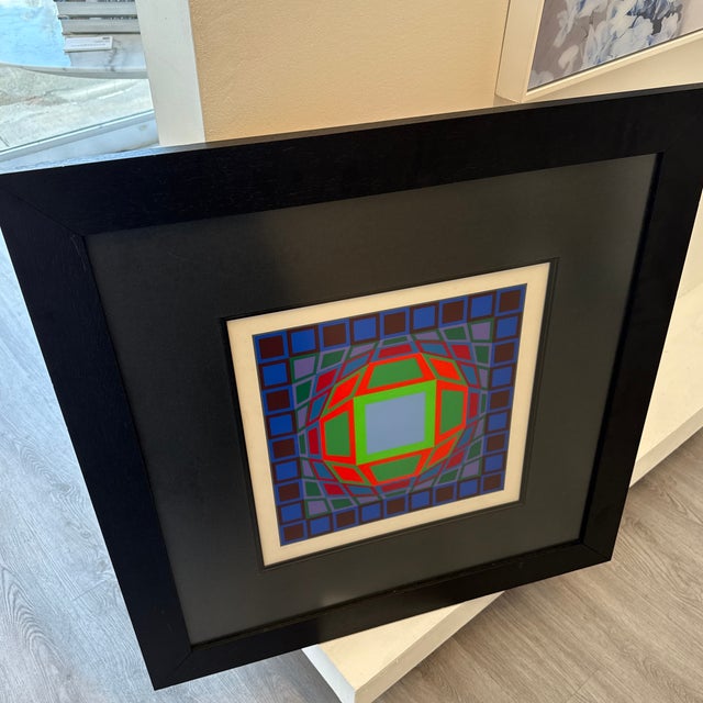 Victor Vasarely Microcosmos Vintage Print For Sale - Image 11 of 12