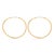 Modern Mid 20th Century Pair of Modern 18k Yellow Gold Hoop Earrings For Sale - Image 3 of 7