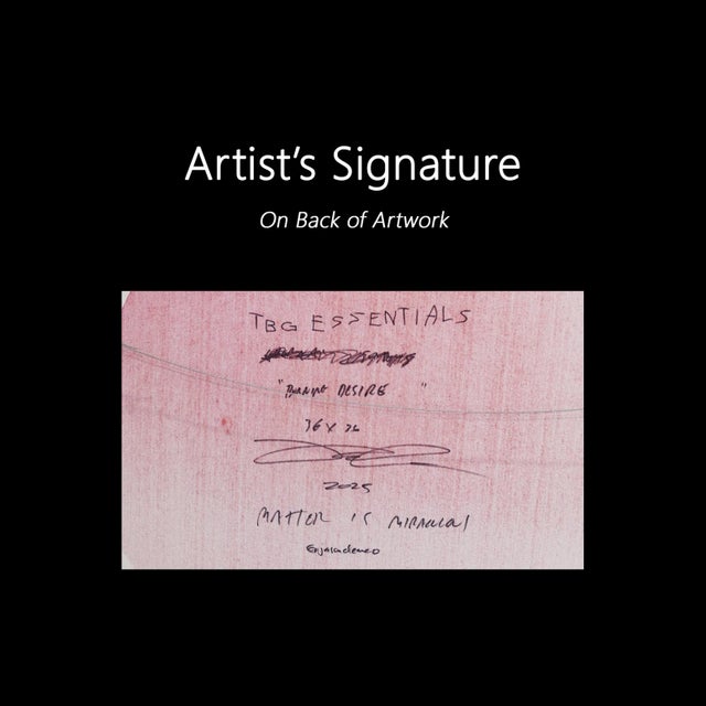 Essentials Collection: Burning Desire - Meditative Abstract Painting on Canvas Original Artwork by Jason DeMeo For Sale - Image 9 of 9