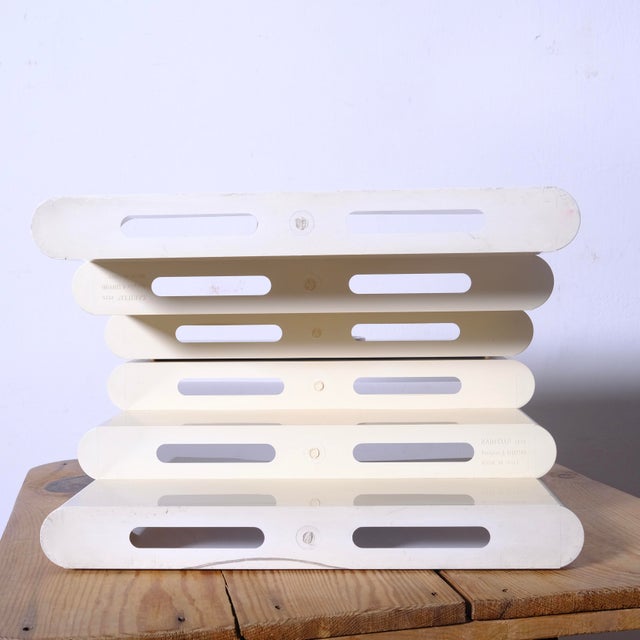 White Model 4675 Magazine Rack with 6 Compartments by Giotto Stoppino for Kartell, 1970s For Sale - Image 18 of 18