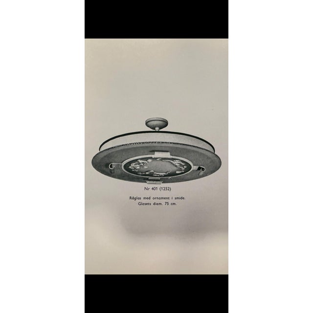 Model 401 1252 Ceiling Lamp from Bjerkås Armatur, 1943 For Sale - Image 10 of 11