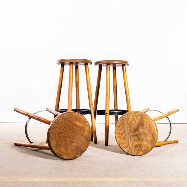 1960s Top Metal Ring Bar Stool, 1960s For Sale - Image 5 of 12