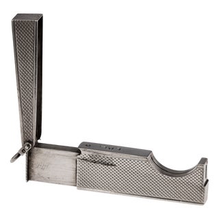 Vintage English Silver Travel Cigar Cutter from Dunhill, 1953 For Sale
