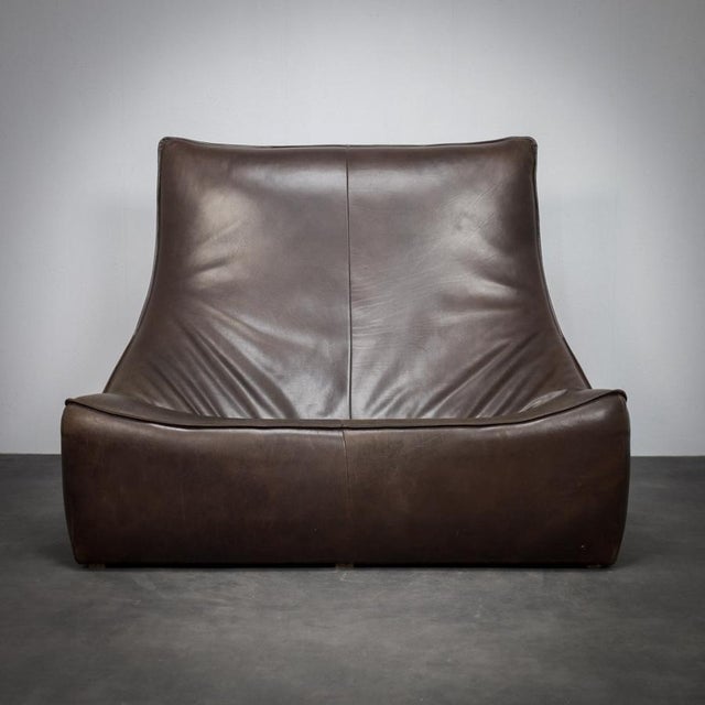 The Rock 2-Seater Sofa in Leather by Gerard van den Berg for Montis, 1970s For Sale - Image 10 of 10