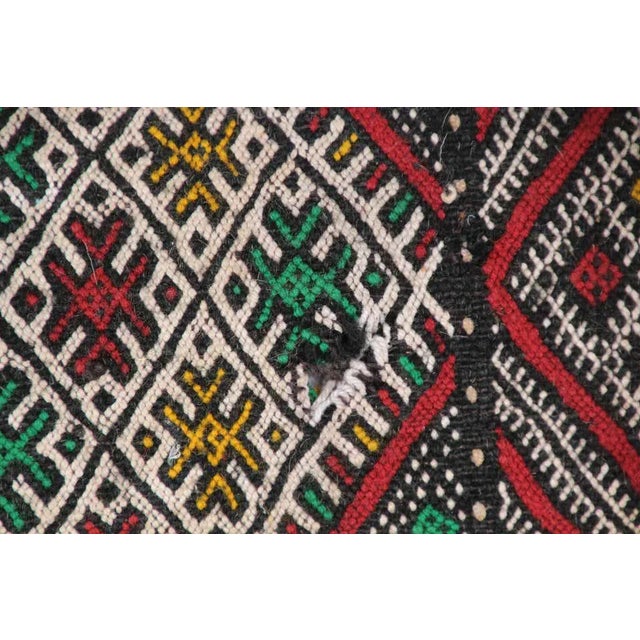 Tribal Moroccan African Tribal Throw Kilim Pillow For Sale - Image 3 of 13