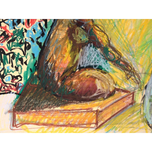 9950 Seeking Advice From the Buddha - Figurative in Pastel on Paper by Michael William Eggleston For Sale In Monterey, CA - Image 6 of 7