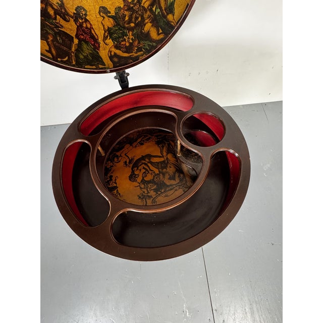 Large Vintage Italian Classical Globe Bar Cabinet, 1970s For Sale - Image 15 of 16