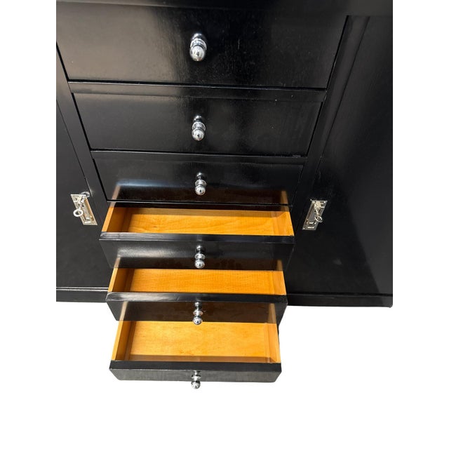 1920s Art Deco Black Sideboard, 1920s For Sale - Image 5 of 6