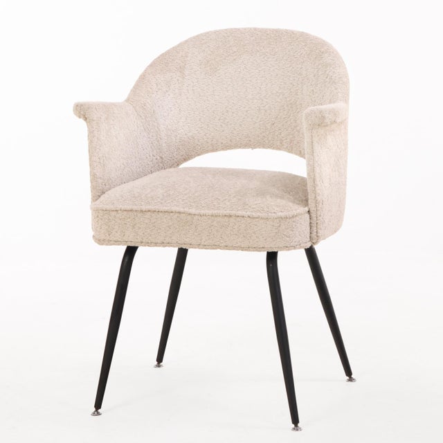 Jules Leleu Pair of Lounge Chairs in the Manner of Jules Leleu, C. 1960. For Sale - Image 4 of 4