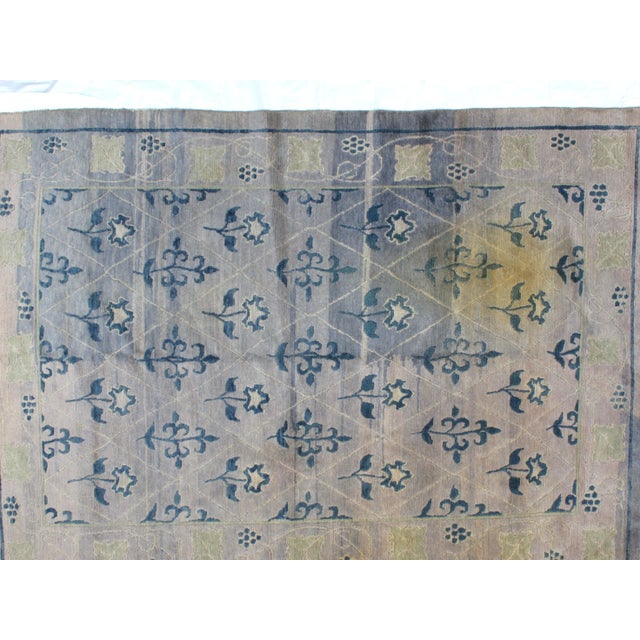 Traditional Foral Nepalese Rug - 5'7" X 7'8" For Sale - Image 3 of 6