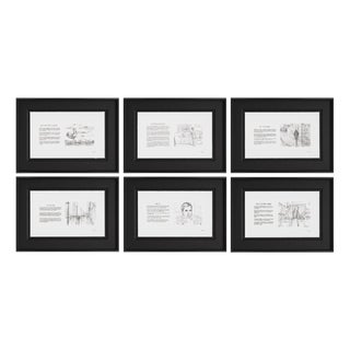 Bob Dylan, Mondo Scripto, 2020, Framed, Set of 6 For Sale