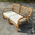 Late 20th Century Vintage Coastal Bent Rattan Loveseat For Sale - Image 5 of 9