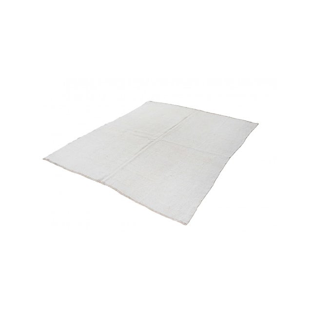 Modern Vintage Modern Hemp Kilim Rug - 6`4" X 7`3" For Sale - Image 3 of 6