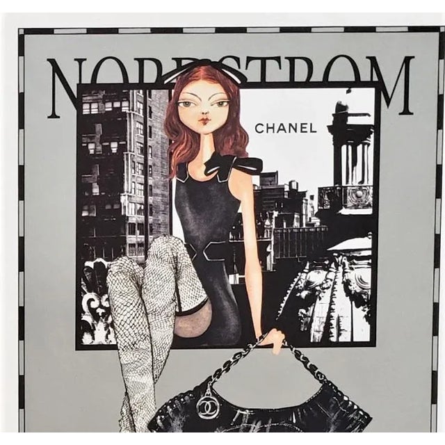 Perfect for the fashionista! Pure whimsical fashion fun. This is a fashion print for an iconic Chanel handbag. It is...