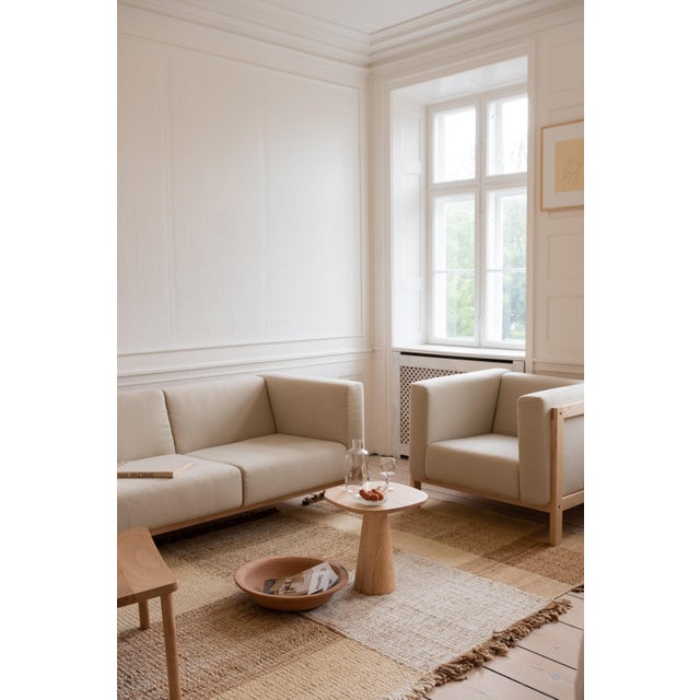 Not Yet Made - Made To Order LIFT Three-Seater Sofa in Oak and Fabric Seat by Julien Renault For Sale - Image 5 of 12