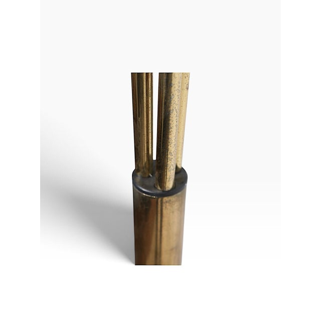 1970s Space Age Brass and Marble Arc Floor Lamp For Sale - Image 17 of 18