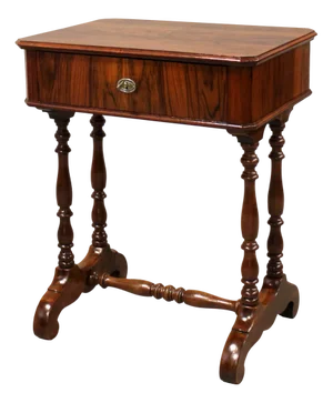 Antique Walnut Coffee Table, 1800s