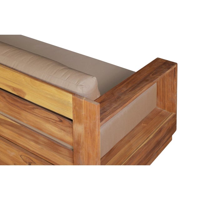 Imperial Grove Outdoor Solid Teak Wood- 84" For Sale - Image 4 of 15