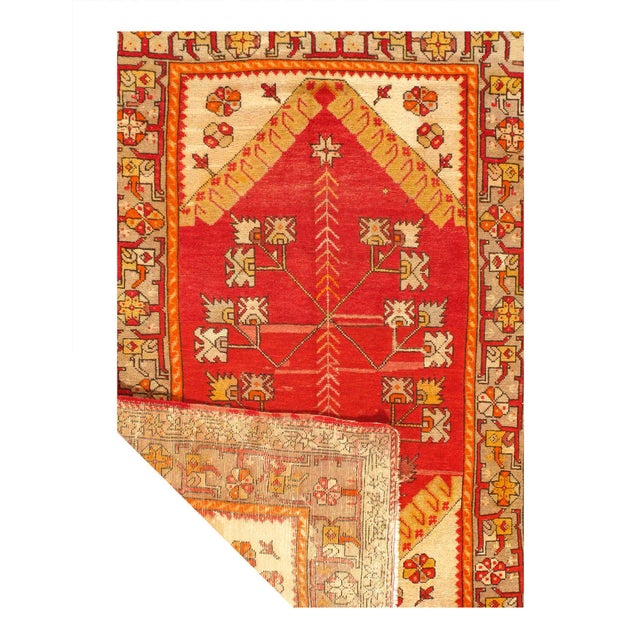Traditional Pasarad DC Antique Turkish Rug For Sale - Image 3 of 3