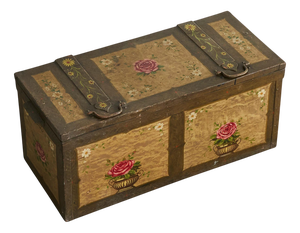 Late 19th Century Folk Art Chest in Iron, 1920s