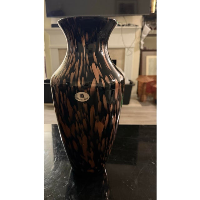 Rare Vintage Vase Murano Italy by Maestri Vetrai Azzurra 15in New For Sale In Atlanta - Image 6 of 12
