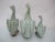 Vintage Chinese Celadon Glazed Porcelain Goose Family Figurine Statue Trio For Sale In Portland, OR - Image 6 of 10