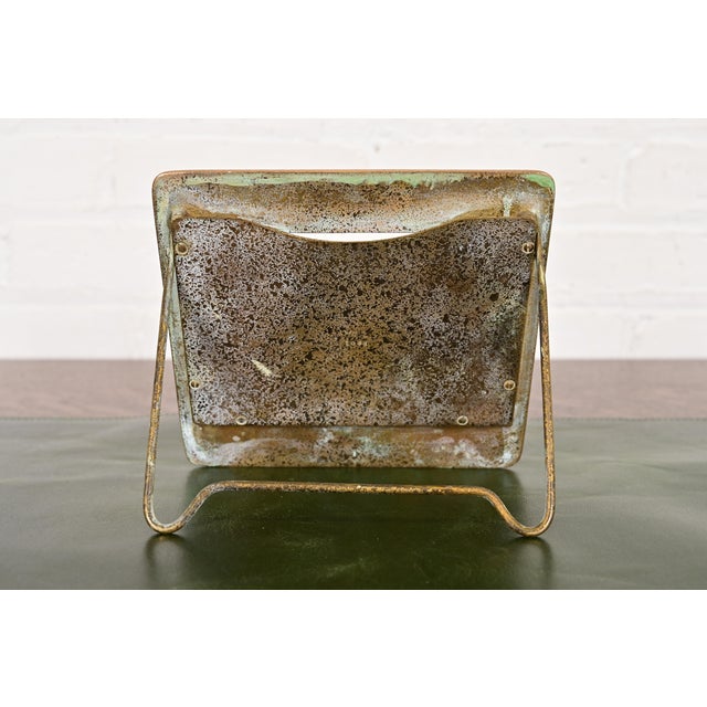 Tiffany Studios New York Zodiac Bronze Doré Desk Calendar Holder or Picture Frame For Sale - Image 11 of 14