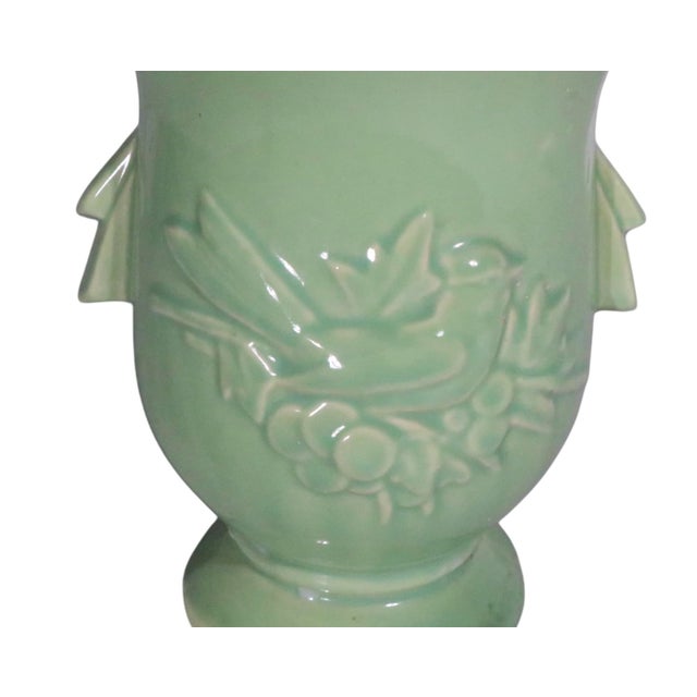 Mid 20th Century McCoy Art Pottery Vase With Bird Motif For Sale In New York - Image 6 of 9