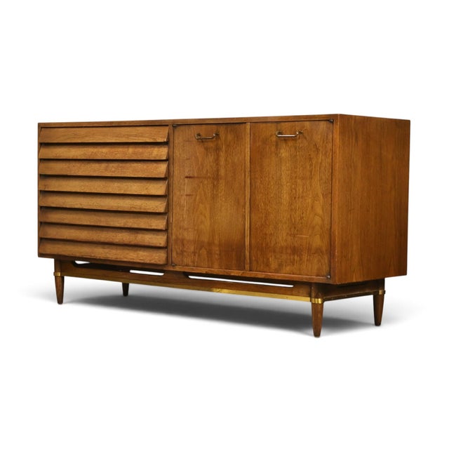 Merton Gershun for American of Martinsville Dania Vintage Mid Century Modern Lowboy Dresser C. 1960s For Sale - Image 10 of 14