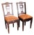 Pair of Swedish Neoclassical Carved Hall Chairs For Sale