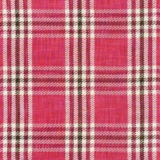 Sample - Schumacher X Vogue Living Mariga Fabric in Rose For Sale