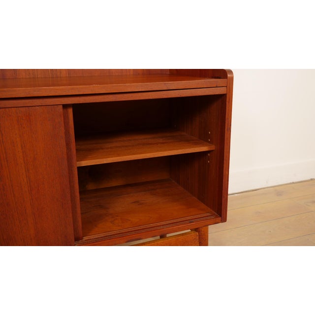 Vintage Highboard Shelf in Teak attributed to Johannes Sorth, 1965 For Sale - Image 12 of 13