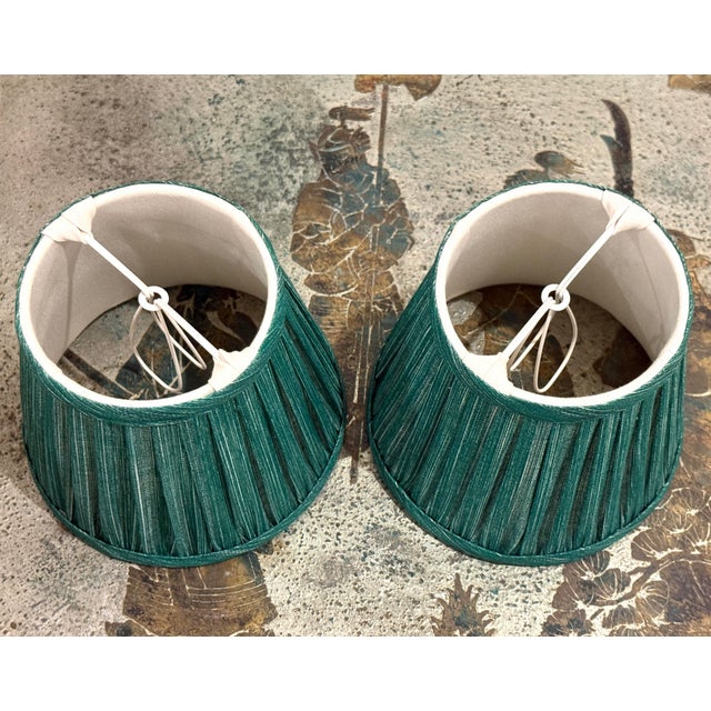 Pair Fermoie "Aventurine" Shades For Sale In Miami - Image 6 of 10