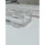 French lead crystal tray by Lalique featuring clear center and frosted scalloped ends. Ideal for desks, vanities, or entry...