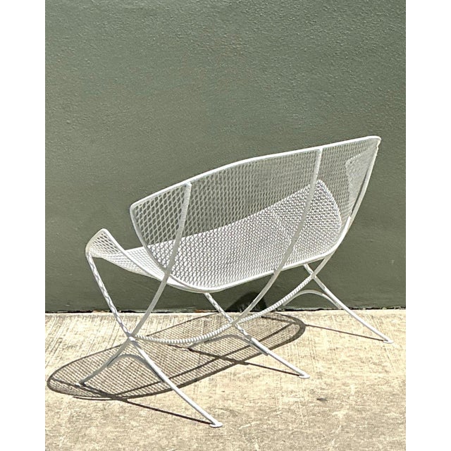 Mid-Century Modern Salterini “Orange Slice” Metal Mesh Bench For Sale - Image 18 of 18