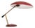 Table Lamp in Red Painted Metal, 1950s For Sale