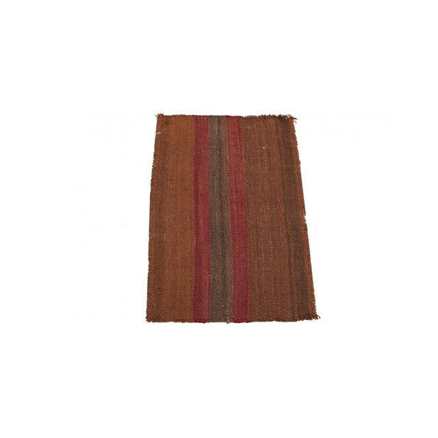 Handwoven vintage decorative mini wool rug from Kars region of Tukey. Approximatelly 45-55 years old. In very good...