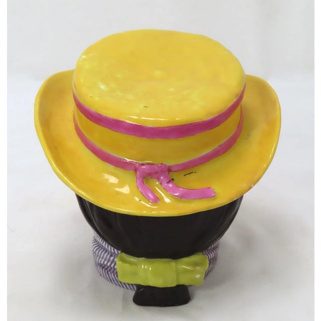 Ceramic Antique Victorian French Paris Porcelain Figurative Dandy Charactor Humidor - Tobacco Jar For Sale - Image 7 of 13